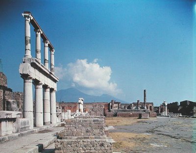The portico of the Forum and the Temple of Jupiter by Roman